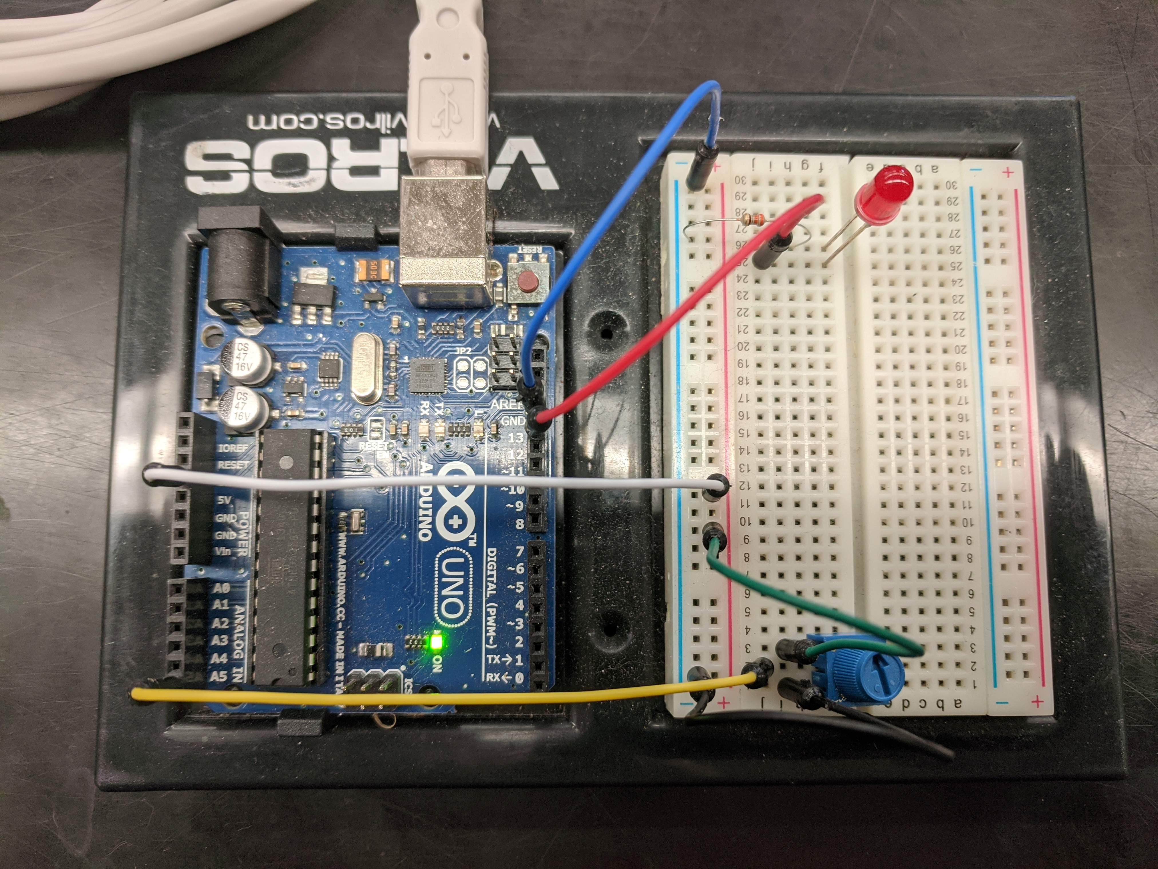 Potentiometer connected to A5